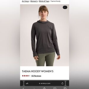 Arc’teryx Size Small Grey Taema Sun Hoody